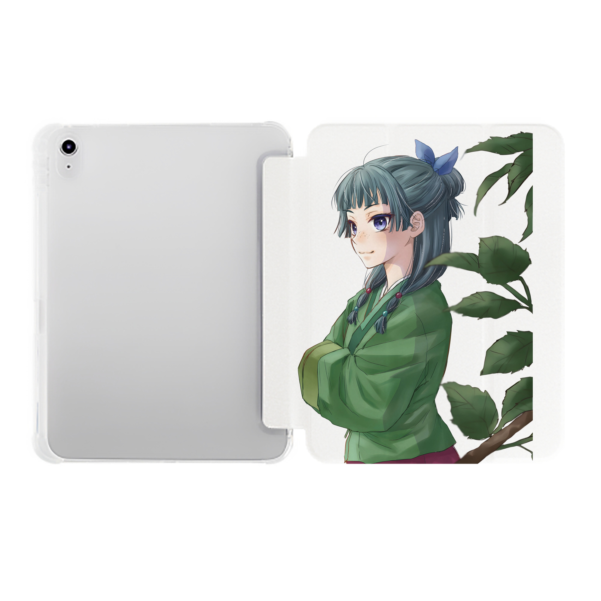 （画像用） 薬屋のひとりごと The Apothecary Diaries IPad ケース ペン収納付き 三つ折りスタンド PUレザー×シリコン 対応機種9.5/10.5/10.9インチ
